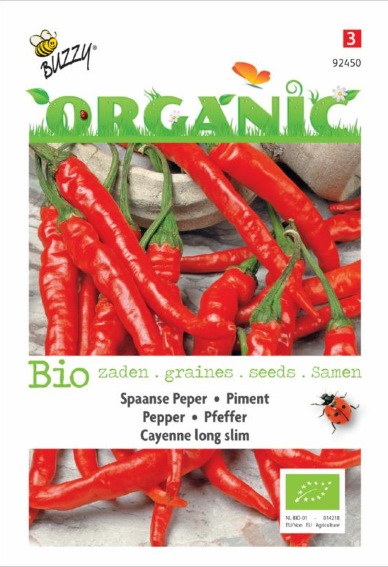 Pepper Cayenne Long Slim BIO (Capsicum) 40 seeds BU